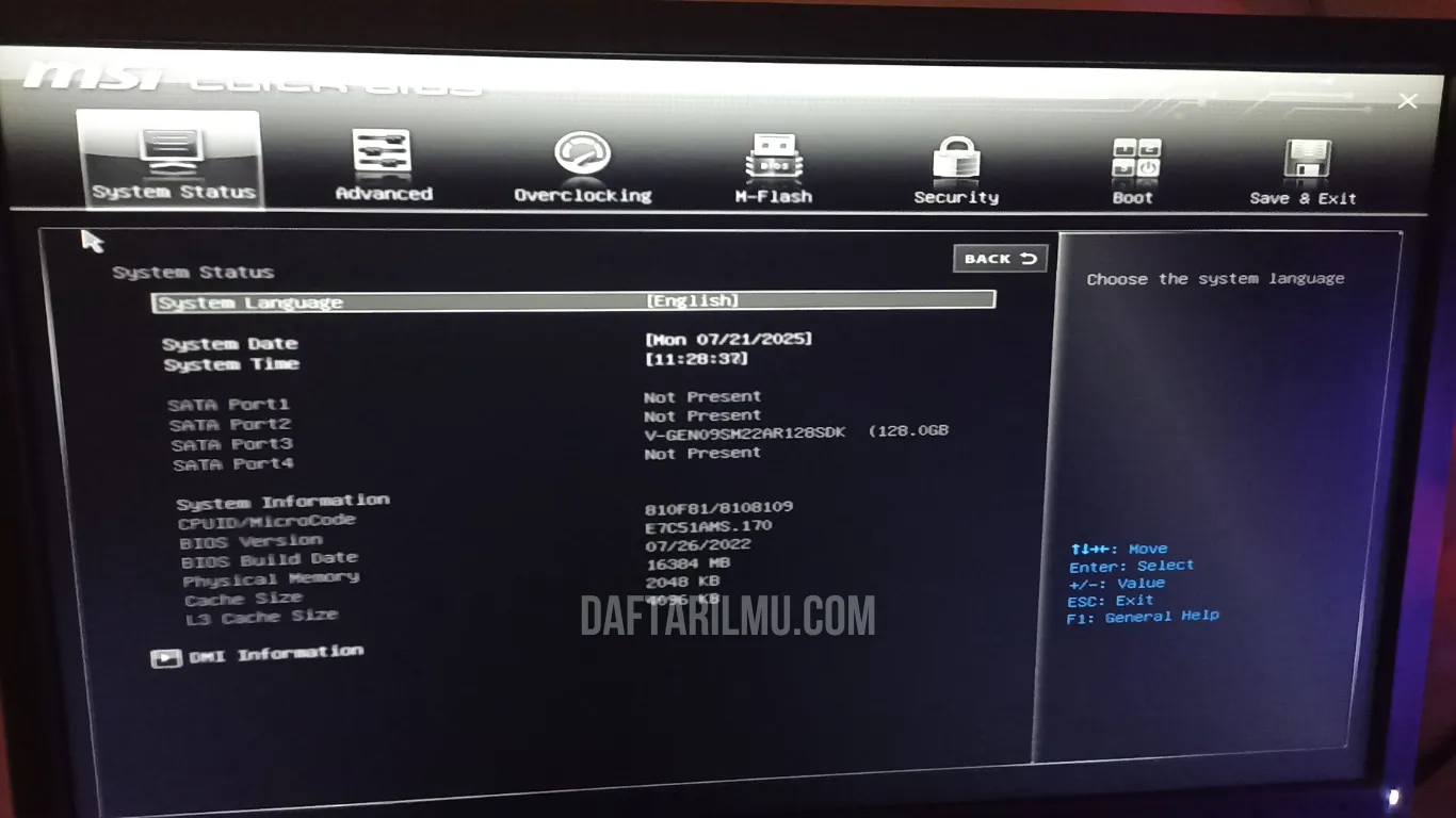 Bios MSI