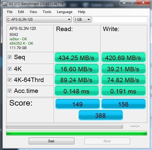 Hasil Bechmark SSD pioneer