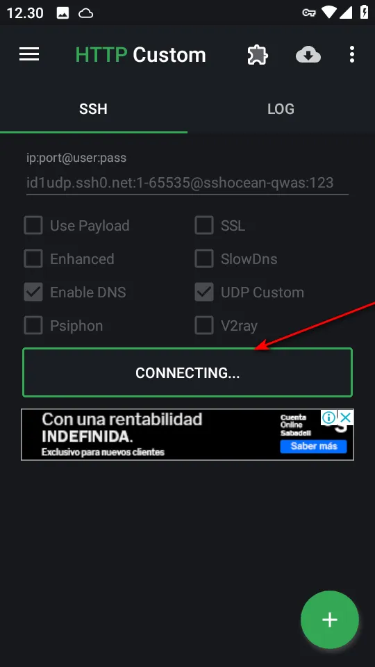 connecting http custom