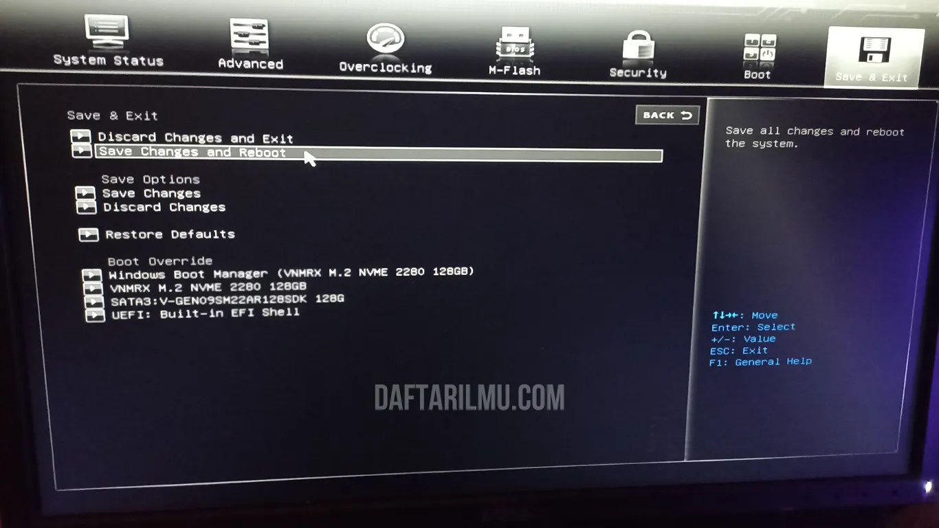 bios save