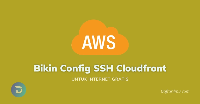 Cara membuat config ssh cloudfront