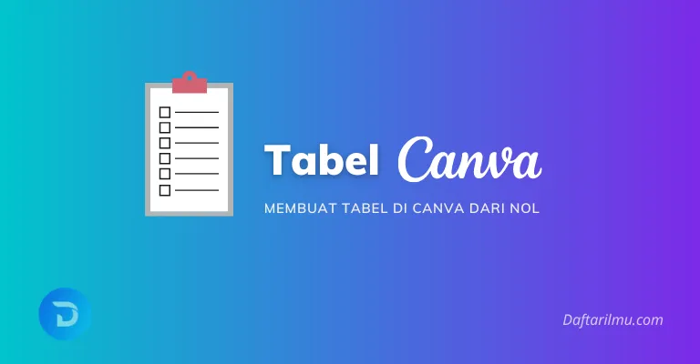 cara membuat tabel di canva