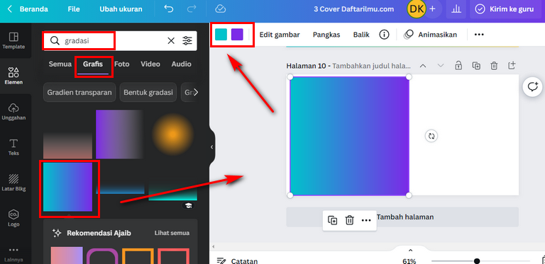 Tutorial Canva Cara Membuat Warna Gradasi 8532