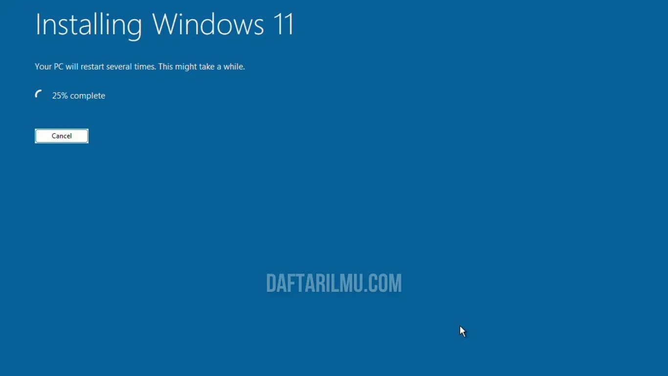 Proses install windows