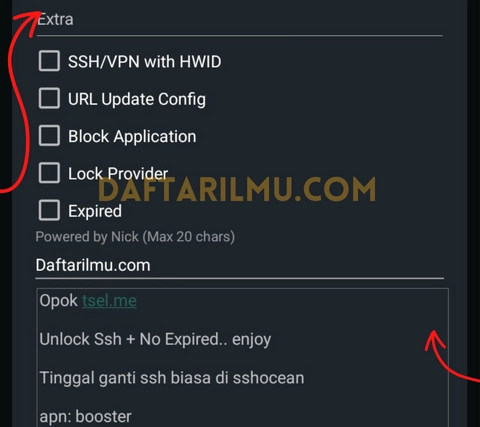 menu save config hc