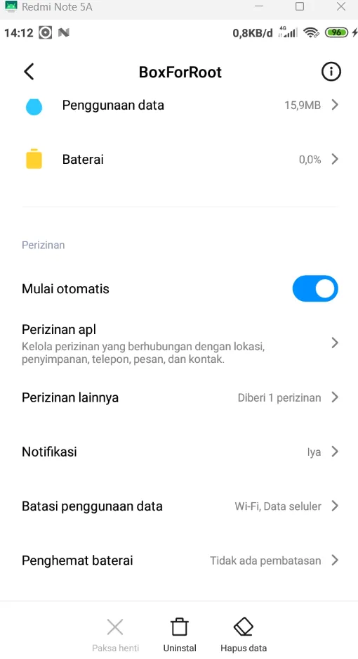 pengaturan bfr