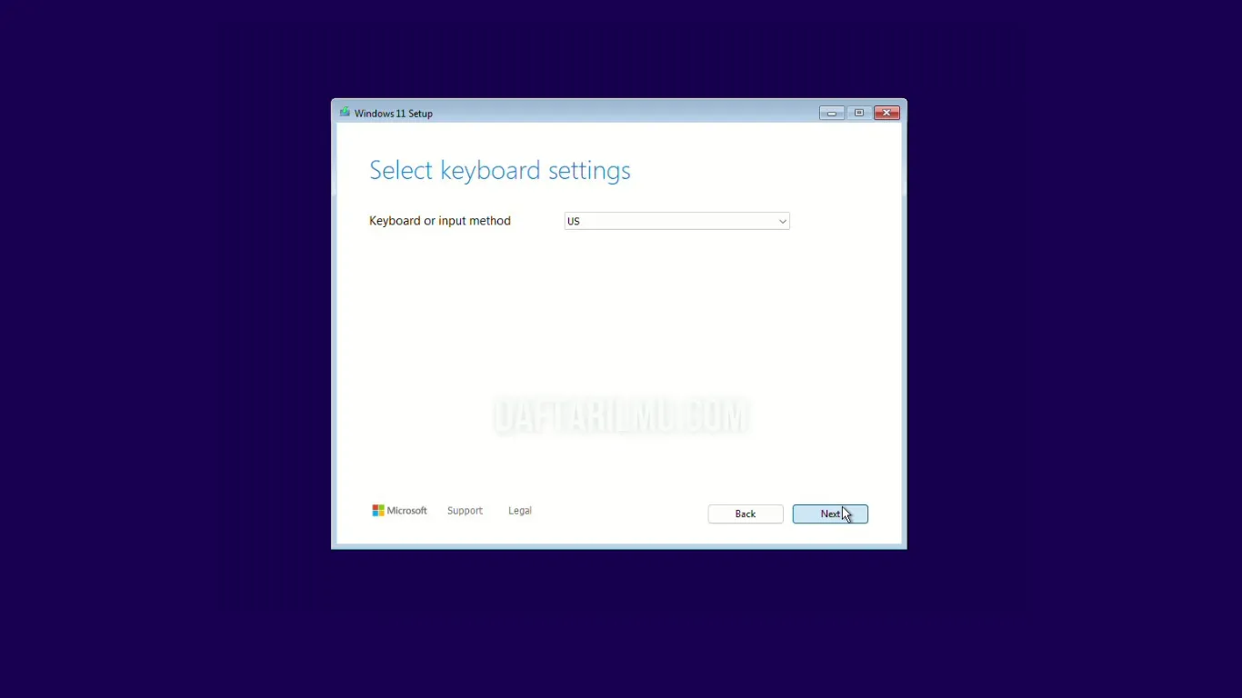 Proses install windows