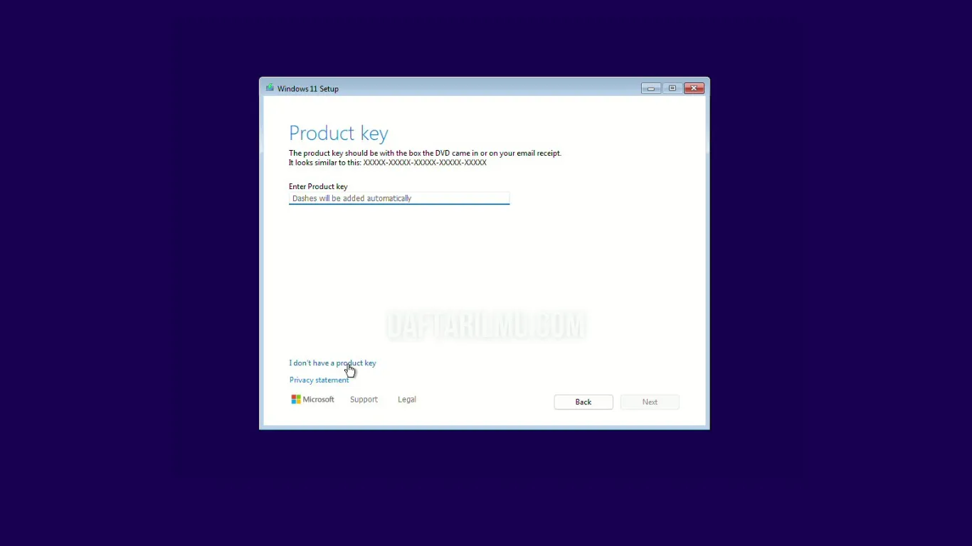 Proses install windows