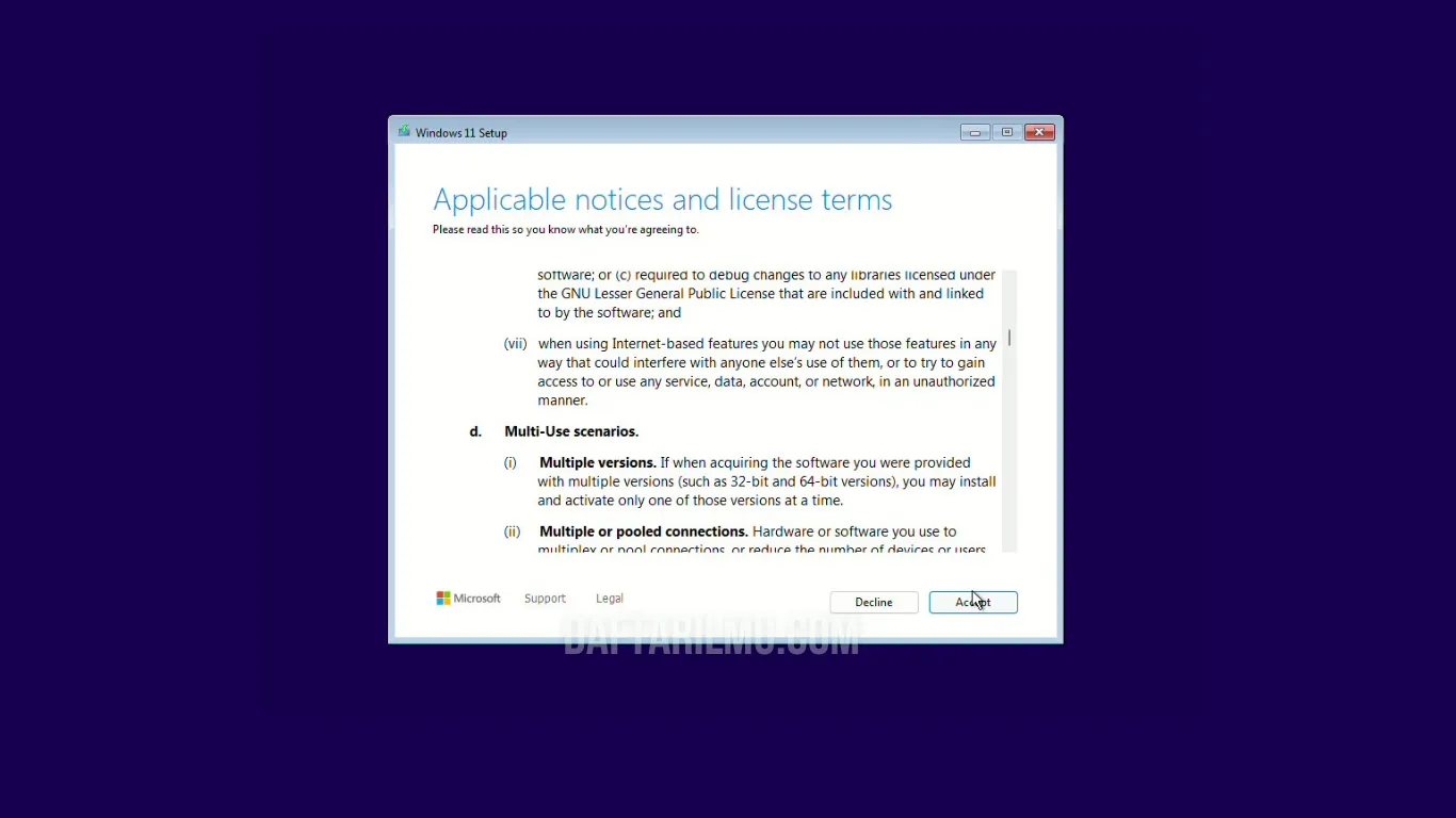 Proses install windows